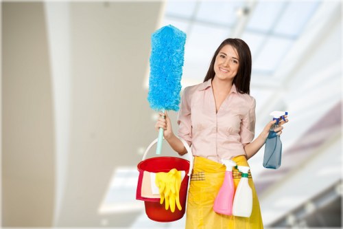 Carpet cleaning process in a Bow home focusing on stain removal